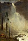 Albert Bierstadt Nevada Falls painting